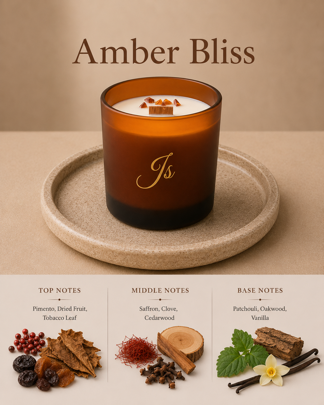 Amber Bliss Candle 200g.