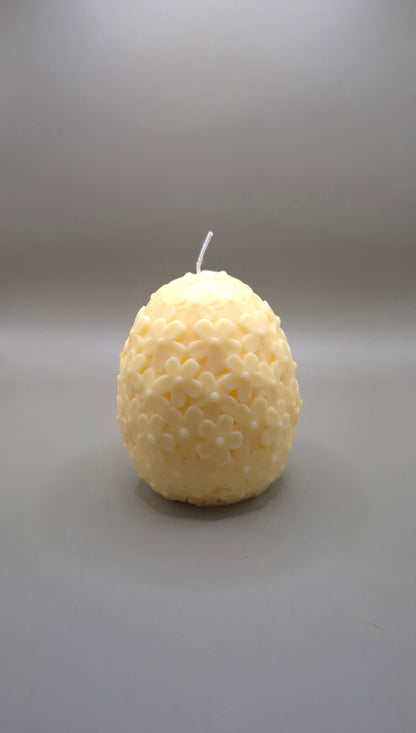 Floral Easter Egg Candle
