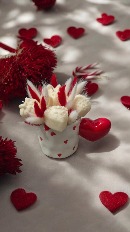 Romantic Candle Flower Arrangement