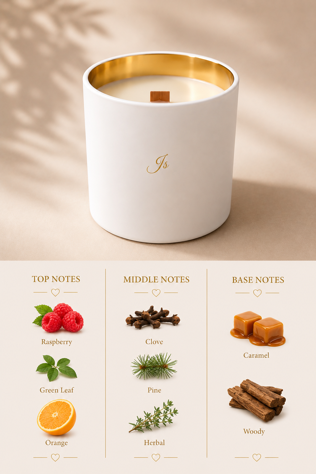 White Christmas Candle 200g.
