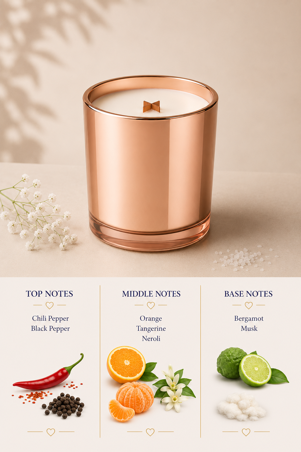 Charm candle 200g.