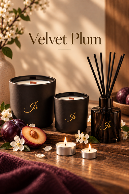 Velvet Plum – Natural Soy Wax Candle 200g