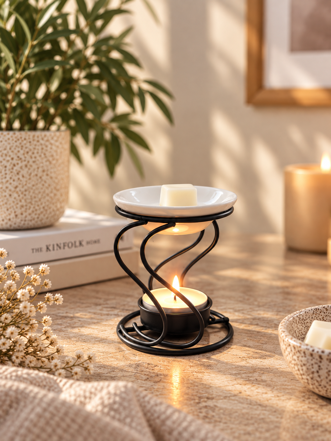 Minimalist Black Metal Wax Melter