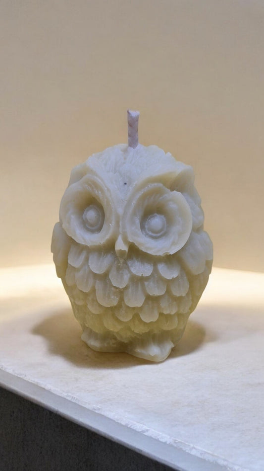 Owl Small Candle