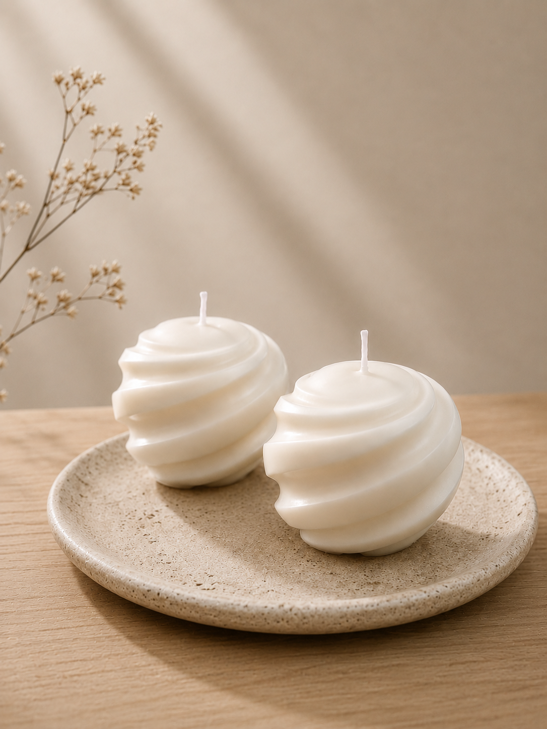 Twisted Ball Candle