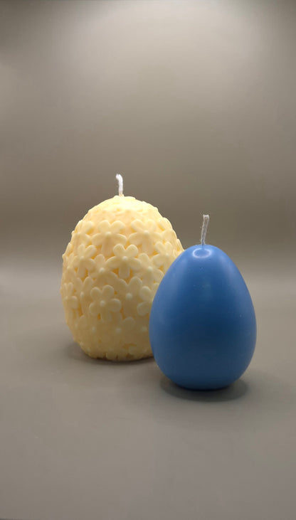 Floral Easter Egg Candle