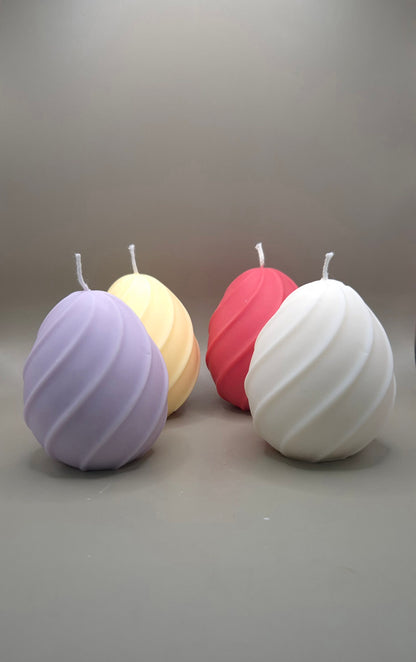 Twisted Easter Egg Candle