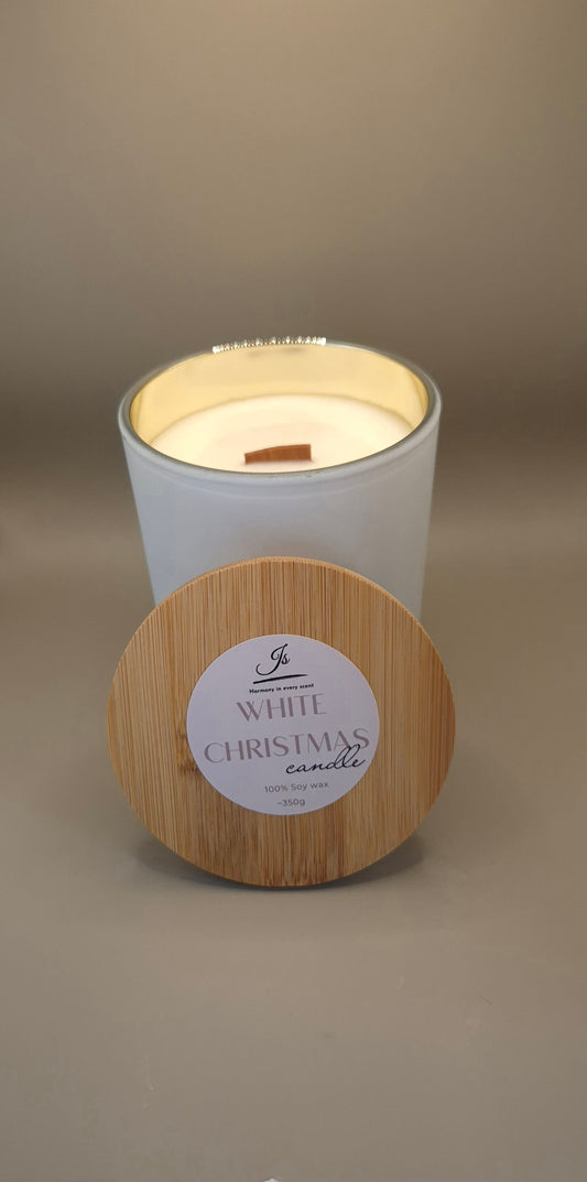 WHITE CHRISTMAS candle 350g.